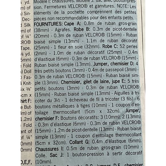 Butterick Sewing pattern 5110 18" doll clothes - Picture 8 of 9